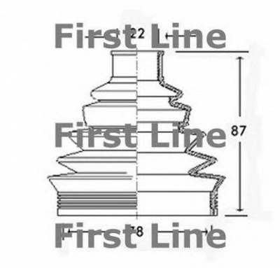 FIRST LINE fcb2285 -  Пыльник, приводной вал